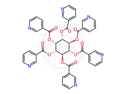 Chemical structure of myo-Inositol Hexanicotinate