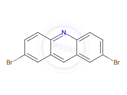 Chemical structure of 2,7-Dibromoacridine