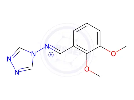 Chemical structure of N-[(E)-(2,3-dimethoxyphenyl)methylidene]-4H-1,2,4-triazol-4-amine