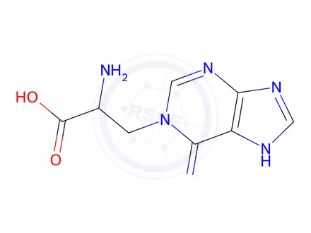 Chemical structure of 2-Amino-3-(6-amino-9H-purin-9-yl)propanoic acid