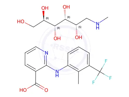Chemical structure of Flunixin Meglumine Working Standard (Secondary Reference Standard)
