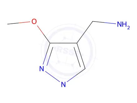 Chemical structure of (3-Methoxy-1-methyl-1H-pyrazol-4-yl)methanamine