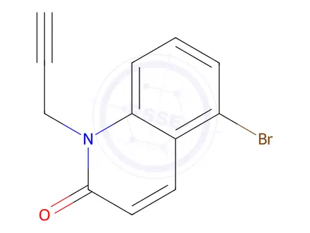 Chemical structure of 5-Bromo-1-(prop-2-yn-1-yl)quinolin-2(1H)-one
