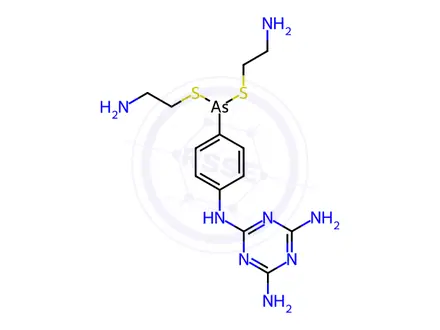 Chemical structure of Melarsomine