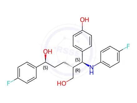 Chemical structure of Ezetimibe Diol Impurity
