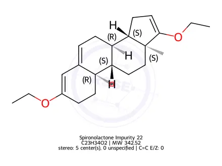 Chemical structure of Spironolactone Impurity 32