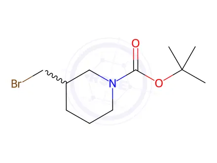 Chemical structure of 1-Boc-3-bromomethylpiperidine