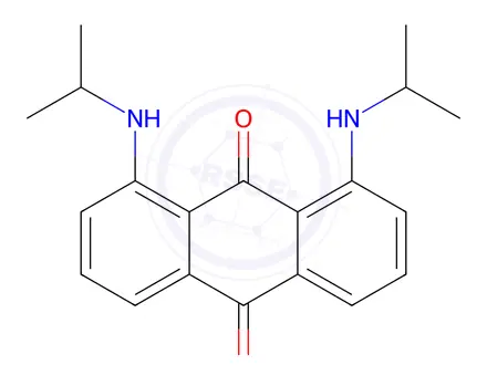 Chemical structure of 1,8-Bis(isopropylamino)anthracene-9,10-dione