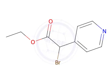 Chemical structure of 4-Pyridine Acetic Acid-Alpha-Bromo Ethyl Ester