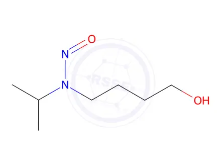 Chemical structure of N-(4-hydroxybutyl)-N-isopropylnitrous amide