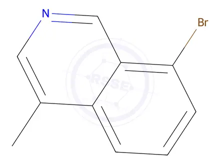 Chemical structure of 8-bromo-4-methylisoquinoline