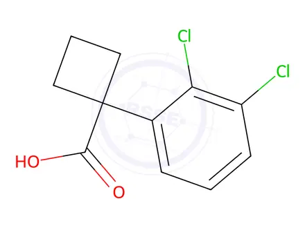 Chemical structure of 1-(2,3-Dichlorophenyl)cyclobutanecarboxylic Acid