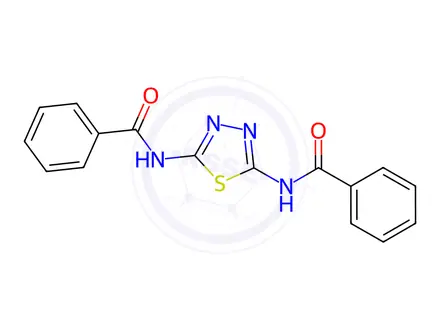 Chemical structure of N,N'-(1,3,4-Thiadiazole-2,5-diyl)dibenzamide