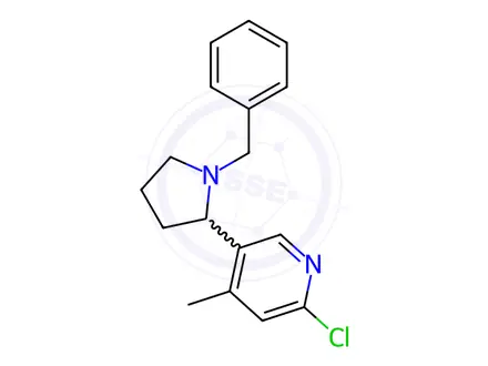 Chemical structure of 5-(1-Benzylpyrrolidin-2-yl)-2-chloro-4-methylpyridine