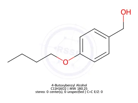 Chemical structure of 4-Butoxybenzyl Alcohol