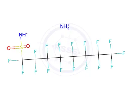 Chemical structure of Perfluorooctanesulfonamide Ammonium salt (1:1) (PFOSA-NH4)