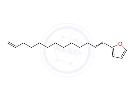 Chemical structure of 2-(1,12-Tridecadienyl)furan