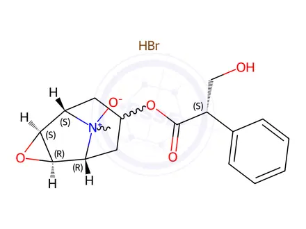 Chemical structure of Hyoscine N-Oxide Hydrobromide