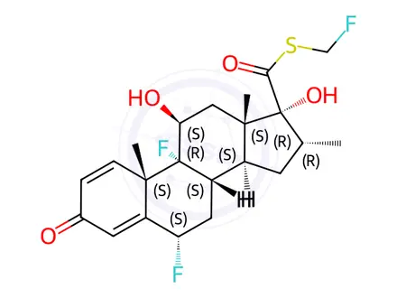 Chemical structure of Fluticasone
