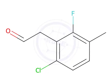 Chemical structure of 2-(6-Chloro-2-fluoro-3-methylphenyl)acetaldehyde