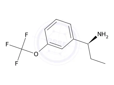 Chemical structure of (S)-1-(3-(trifluoromethoxy)phenyl)propan-1-amine