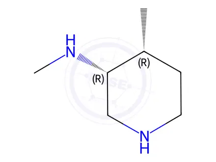 Chemical structure of (3R,4R)-4-dimethylpiperidin-3-amine HCl