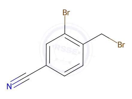 Chemical structure of 2-Bromo-4-cyanobenzyl bromide