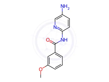 Chemical structure of N-(5-aminopyridin-2-yl)-3-methoxybenzamide