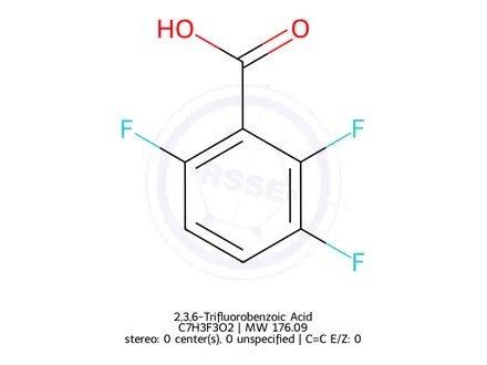 Chemical structure of 2,3,6-Trifluorobenzoic Acid