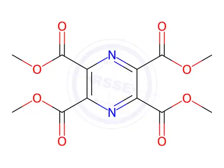 Chemical structure of tetraMethyl pyrazine-2,3,5,6-tetracarboxylate