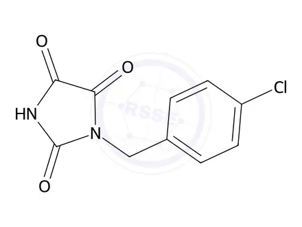 Chemical structure of 1-(4-Chlorobenzyl)imidazolidine-2,4,5-trione