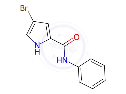 Chemical structure of 4-Bromo-N-phenyl-1H-pyrrole-2-carboxamide