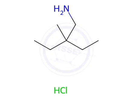 Chemical structure of 2-Ethyl-2-methylbutan-1-amine hydrochloride