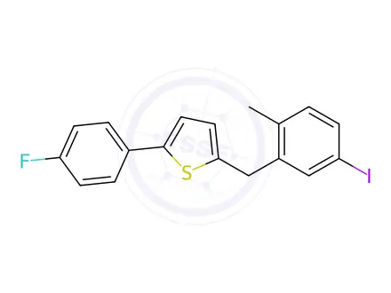 Chemical structure of Canagliflozin Iodo Impurity