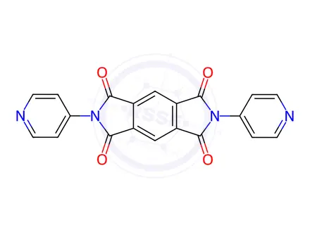 Chemical structure of N,N'-di-(4-pyridyl)-1,2,4,5-benzenetetracarboxydiimide