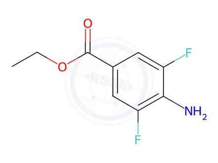Chemical structure of Ethyl 4-Amino-3,5-difluorobenzoate