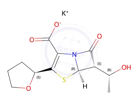 Chemical structure of Faropenem Potassium Salt