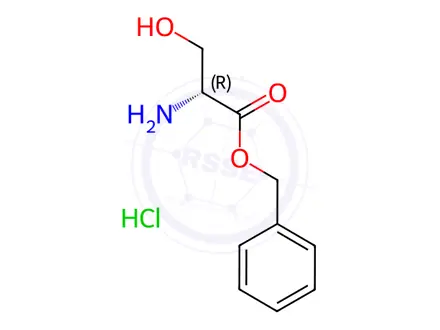 Chemical structure of Benzyl D-serinate Hydrochloride