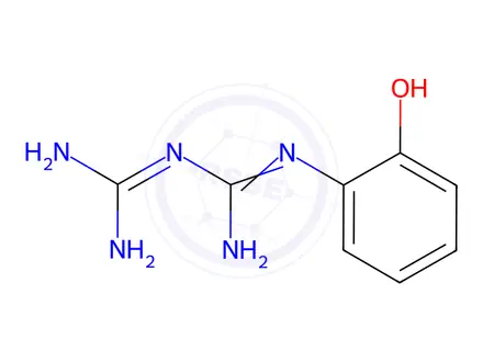 Chemical structure of N-(2-Hydroxyphenyl)imidodicarbonimidic diamide