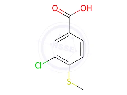 Chemical structure of 3-Chloro-4-(methylsulfanyl)benzoic acid