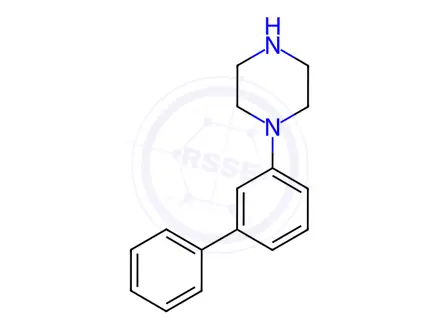 Chemical structure of 1-Biphenyl-3-yl-piperazine