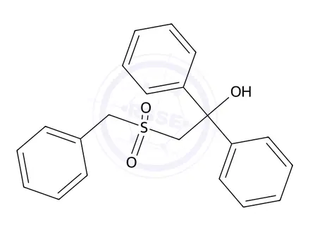 Chemical structure of 2-(Benzylsulfonyl)-1,1-diphenylethan-1-ol