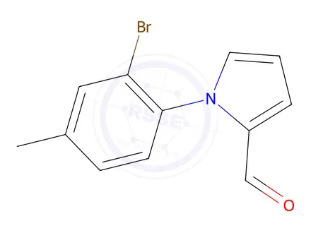 Chemical structure of 1-(2-BROMO-4-METHYLPHENYL)-1H-PYRROLE-2-CARBALDEHYDE
