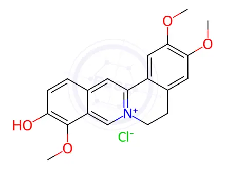 Chemical structure of Dehydrocorydalmine Chloride