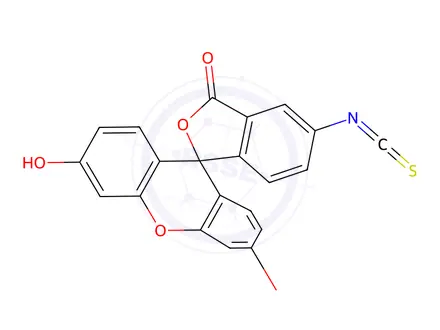 Chemical structure of Fluorescein isothiocyanate isomer I