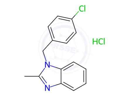 Chemical structure of Chlormidazole HCl