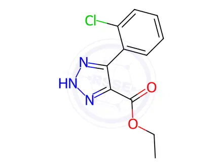 Chemical structure of Ethyl 4-(2-chlorophenyl)-1H-1,2,3-triazole-5-carboxylate