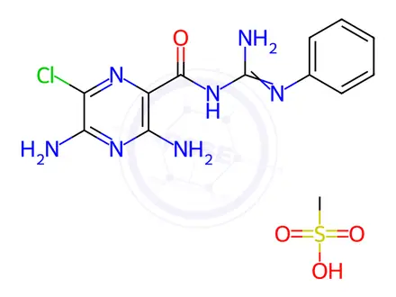 Chemical structure of Phenamil Methanesulfonate Salt