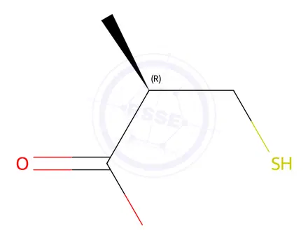 Chemical structure of (R)-3-Mercapto-2-methylpropanoic Acid