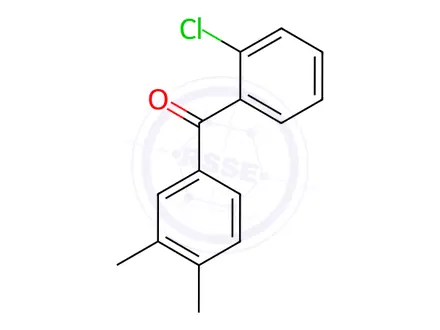 Chemical structure of 2-CHLORO-3',4'-DIMETHYLBENZOPHENONE